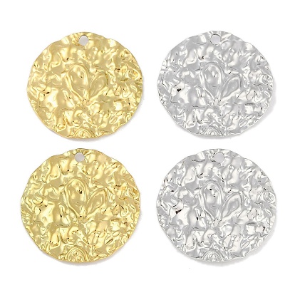 Ионное покрытие (ip) 304 подвески из нержавеющей стали, текстурированная плоская круглая подвеска