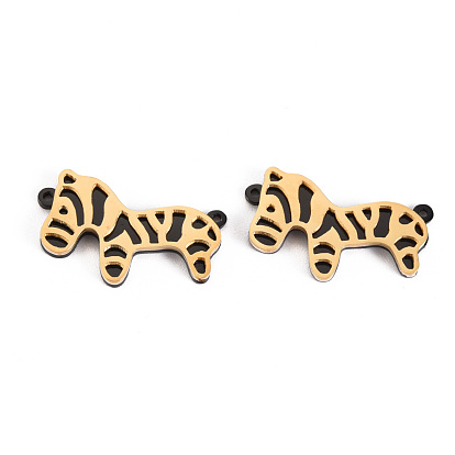 304 Stainless Steel Links Connectors, Laser Cut, Zebra