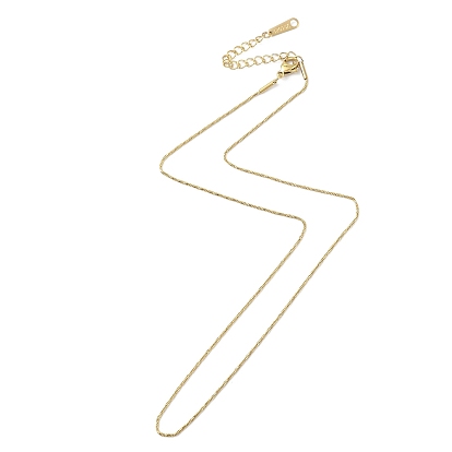 Ионное покрытие (ip) 304 ожерелье из круглой змеиной цепи из нержавеющей стали для мужчин и женщин