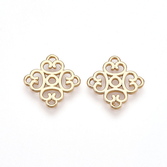 Подвески из латуни, без кадмия, без никеля и без свинца, ромб, выдолбить