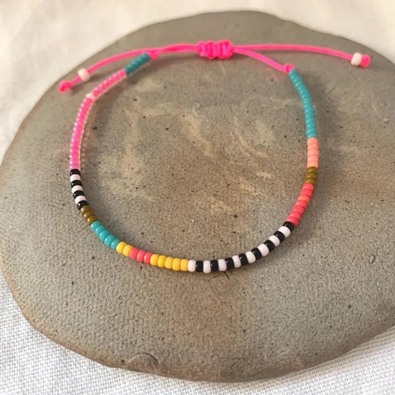 Bohemian Adjustable Glass Seed Beaded Bracelets for Women