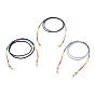 Eyeglasses Chains, Neck Strap for Eyeglasses, with FGB Round Glass Seed Beads, Brass Crimp Beads Covers, 304 Stainless Steel Lobster Claw Clasps and Rubber Loop Ends