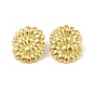 Ion Plating(IP) 304 Stainless Steel Stud Earrings for Women, Flower