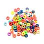 Perles en fimo faits à la main, disque / plat rond, perles heishi