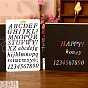 Letter A~Z PET Plastic Hollow Painting Silhouette Stencil, DIY Drawing Template Graffiti Stencils
