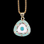 Geometric Triangle Diamond Necklace - Minimalist Fashion Statement Pendant Chain