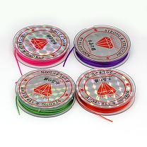 0.8mm Flat Elastic Crystal String, String Cord Crystal Threads, about 10.93 yards(10m)/roll