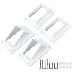 2 Styles de protection de pied de garde-corps en PVC, avec des vis