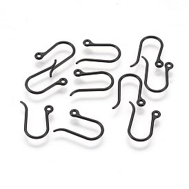 Resin Earring Hooks, Ear Wire, with Horizontal Loop