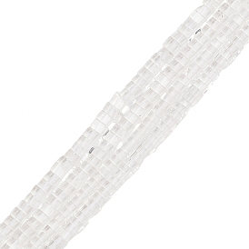 Природных кристаллов кварца бисер нитей, горного хрусталя, квадратный