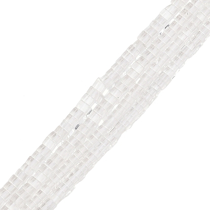 Природных кристаллов кварца бисер нитей, горного хрусталя, квадратный