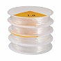 4 Rolls Round Crystal Elastic Stretch Thread, for Bracelets Gemstone Jewelry Making Beading Craft