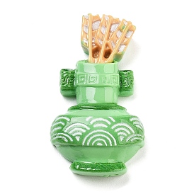 Непрозрачная смола декодирует кабошоны, китайская ваза