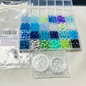 DIY Round Acrylic Beads Bracelets Making Kits