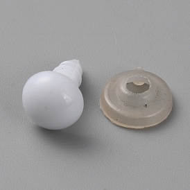 Plastic Safety Eyes, with Gasket, Half Round Craft Eyes for Crochet Toy and Stuffed Animals