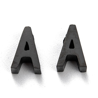 304 Stainless Steel Charms, Alphabet