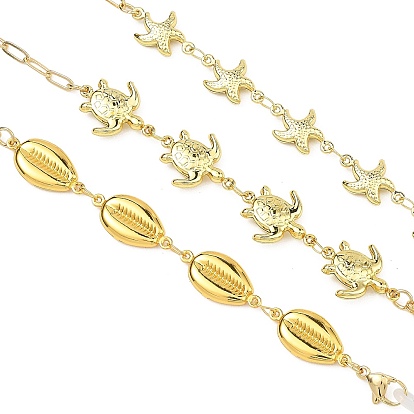 Серия «Океан»: ракушки, морские звезды и черепахи 304 цепочки для очков из нержавеющей стали