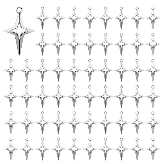 110 шт. Подвески из сплава в тибетском стиле, звезды прелести, без никеля 