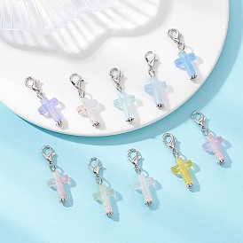 Пластиковые подвесные кресты, с цинковым сплавом застежками омаров коготь