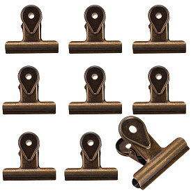 8Pcs Iron Binder Clips, Notes Letter Paper Clip, Office Supplies