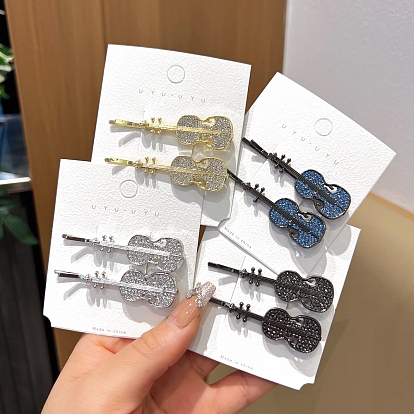 Сплав горный хрусталь для волос заколки для волос, аксессуары для волос для женщин и девочек, гитар