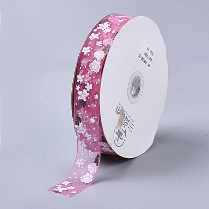 Цветочные узоры с принтом из полиэфирной ленты из органзы