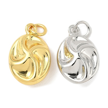 Латунные подвески, овальные, стойки покрытие, долговечный, без кадмия и без свинца, с целью перехода в кольце