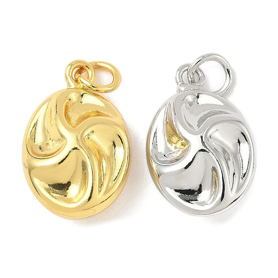 Латунные подвески, овальные, стойки покрытие, долговечный, без кадмия и без свинца, с целью перехода в кольце