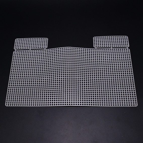 Resin Mesh Canvas Bag Sheets, for DIY Crafting Knit Handbag Accessories