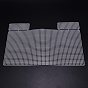 Resin Mesh Canvas Bag Sheets, for DIY Crafting Knit Handbag Accessories
