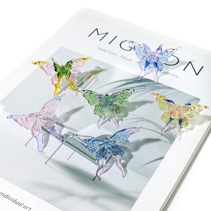 Стеклянные кольца для пальцев, бабочка