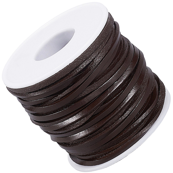 20 ярдов плоских кожаных шнуров, DIY веревка для изготовления ювелирных изделий ожерелье браслет