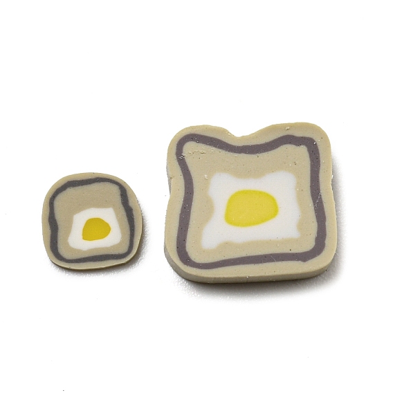 Бусины из полимерной глины , без отверстия , хлеб