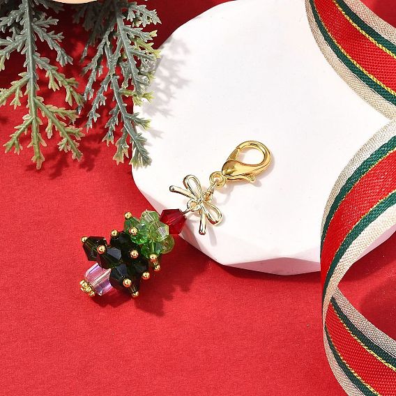 Подвесные украшения из сплава стекла, рождественская елка