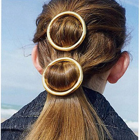 Simple Round Circle Shape Hairpin Spring Clip Side Clip Hairpin