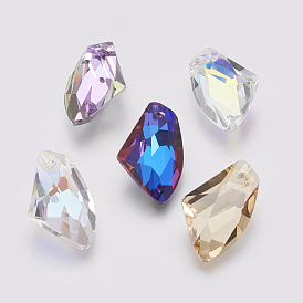 K9 Glass Rhinestone Pendants, Imitation Austrian Crystal, Faceted