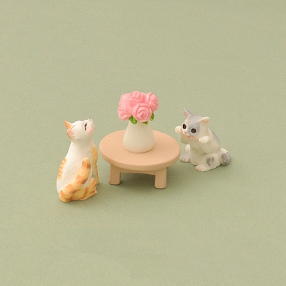 Креативные миниатюрные милые наборы для украшения кукольного домика для кошек
