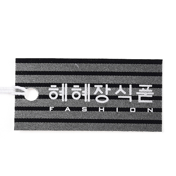 Paper Price Cards, Rectangle, Black, 33x17mm