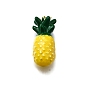 Латунь эмаль подвески, ананасовый шарм, долговечный, без свинца и без кадмия, стойки покрытие, реальный 18 k позолоченный
