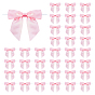 36Pcs Polyester Packaging Ribbon Bowknot, for DIY Gift Wrap Decoration, Wedding Candy Party Decoration, with Iron Wire