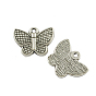 Pendentif de style tibétain, sans cadmium et sans plomb, papillon