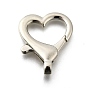 Сердце сплава когтя омара застежками, без никеля 
