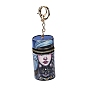 PU Imitation Leather Lipstick Pouch Holder Pendant Keychain, with Alloy Finding, Column