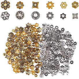 360 шт. 12 стили колпачков из сплава, цветок