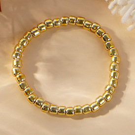 Простое и стильное модное женское кольцо со стеклянными и синтетическими бирюзовыми бусинами