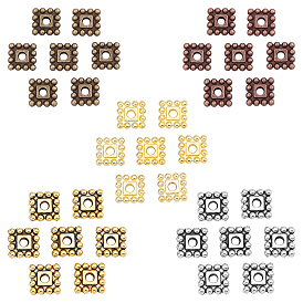 Tibetan Style Alloy Spacer Beads, Cadmium Free & Nickel Free & Lead Free, Square