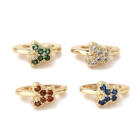 Латунные микропрокладки-бабочки из кубического циркония, реальный 18 k позолоченный, долговечный, стойки покрытие, без свинца и без кадмия