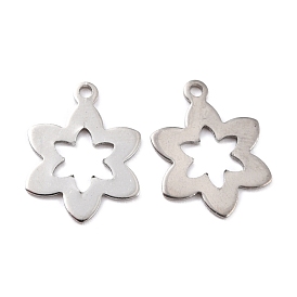 201 Stainless Steel Pendants, Flower