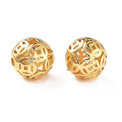 Стойки обшивки латунные бусины, без кадмия и без свинца, полый круглый с медной наличкой