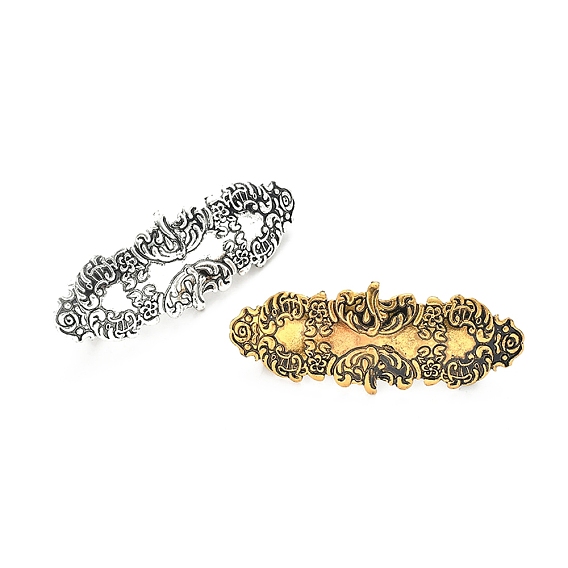 Застежка-молния из сплава, овальные